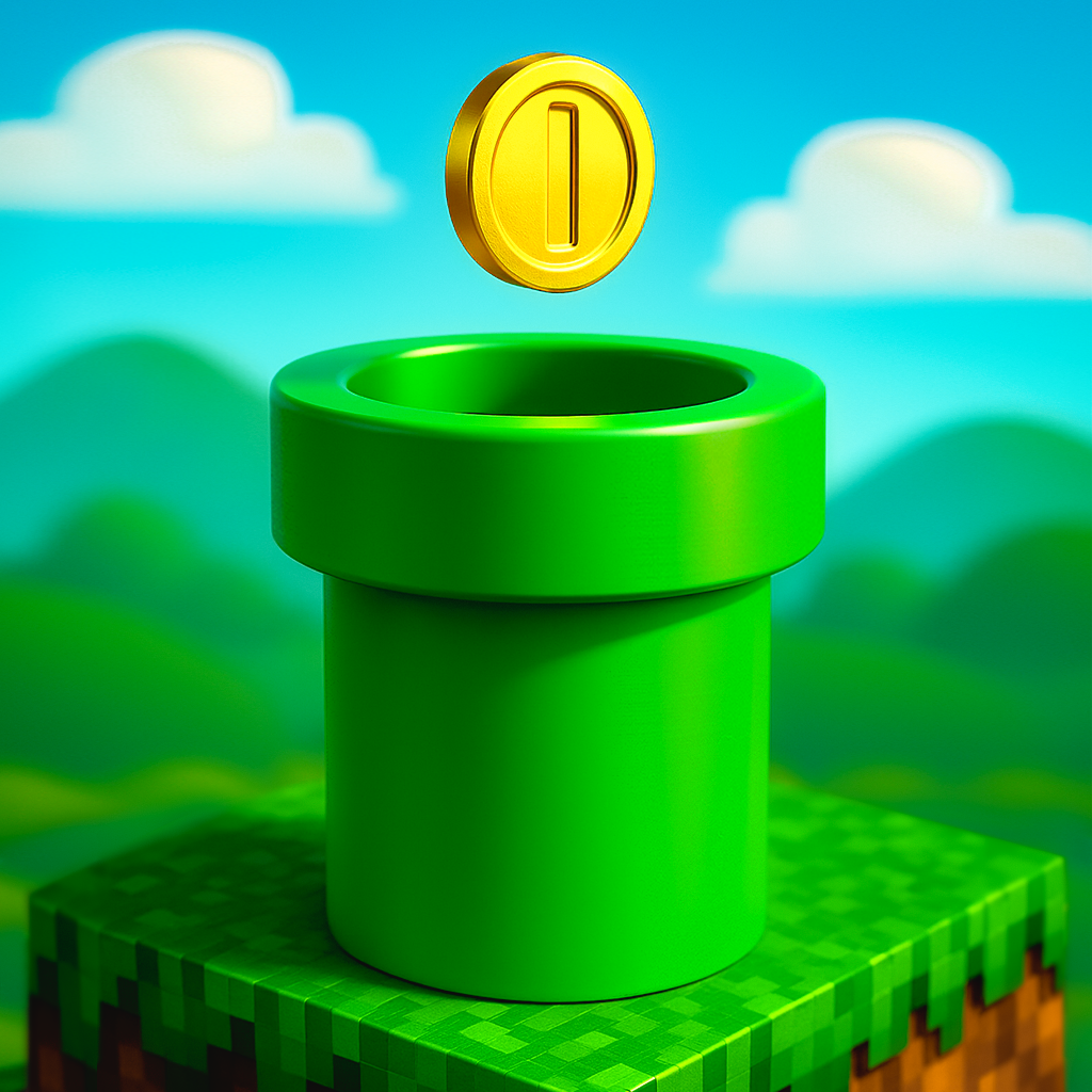 3D Mario Bros Pipe: Creative Pencil Holder and Planter